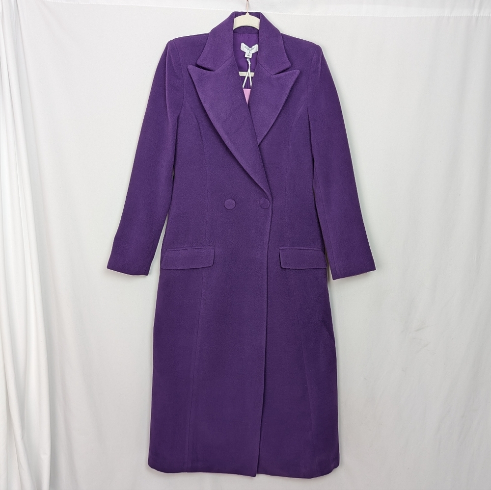 Sergio Hudson x Target Purple Long Coat - Picture 2 of 10